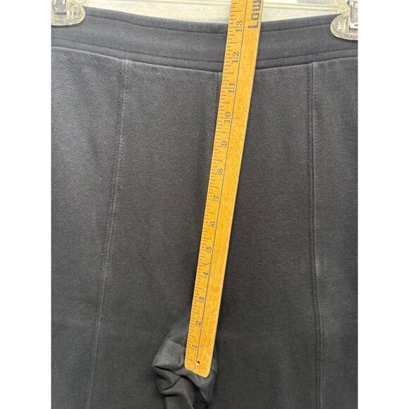 Black High-Waisted Stretch Stirrup Pants For Women - Picture 3 of 7